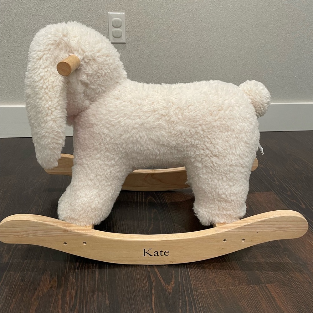 Pottery Barn Sherpa Bunny Plush Rocker